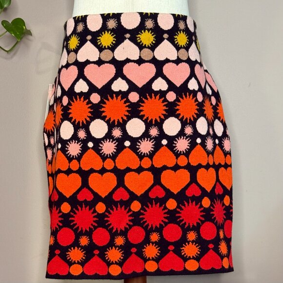 Anthropologie Graphic Knit Pencil Skirt – Women's Size Large - Picture 5 of 9